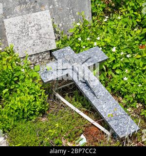 Cimetière, Inimond, massif du Bugey, Ain, France Banque D'Images