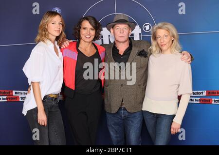 Lisa Bitter , Ulrike Folkerts, Ben Becker, Brigitte Maria Bertele, Photocall 30 Jahre Lena, Taort, Tanzschule la Yumba Hamburg, 02.10.2019 Banque D'Images