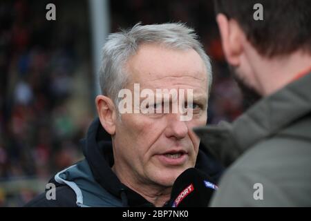 1. BL: 19-20: 14. TG. SP SC Freiburg - VfL Wolfsburg Banque D'Images