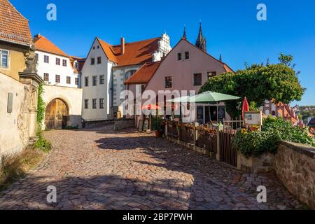 MEISSEN, ALLEMAGNE - 12 octobre 2019 : les plus belles rues de la vieille ville. Banque D'Images