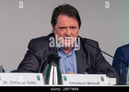 Christoph Minhoff, Directeur général de la Fédération pour le droit alimentaire et la science alimentaire (BLL) et de l'Association fédérale de l'industrie alimentaire allemande (BVE) à la conférence de presse d'ouverture de l'IGW 2020 de la semaine verte internationale 2020. Banque D'Images