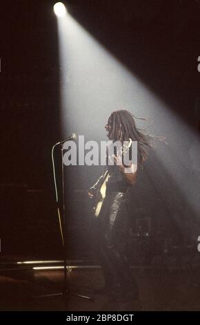 Eddy Grant concert en 1985 Banque D'Images