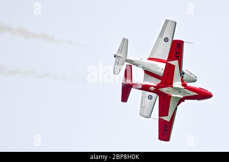 Deux Snowbirds de la Royal Canadian Air Force se présentent à l'événement de Londres du 2018 septembre à London, Ontario, Canada. Banque D'Images