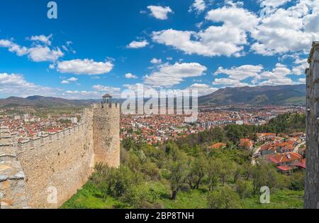 Vue de la ville d'Ohrid comme vu du château Samuil, République de Macédoine Banque D'Images