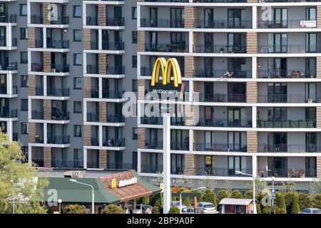 Restaurant McDonald's à Gdansk, Pologne. 10 mai 2020 © Wojciech Strozyk / Alamy stock photo Banque D'Images
