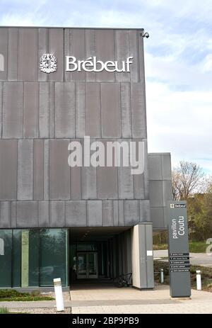 Montréal, Canada - 17 mai 2020 : Collège Brebeuf. C'est un établissement de collège privé à Montréal. Le Collège Jean de Brebeuf est l'un des meilleurs et des meilleurs Banque D'Images