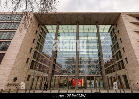Berlin / Allemagne - 12 février 2017 : Bureau fédéral des affaires étrangères (Auswärtiges Amt), bâtiment du ministère des affaires étrangères de la République fédérale d'Allemagne à Berlin Banque D'Images