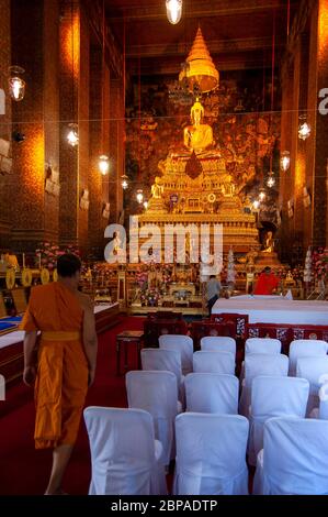 Wat Pho est l'un des plus anciens et des plus impressionnants temples bouddhistes de Bangkok Banque D'Images