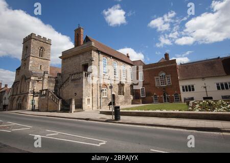 Bâtiments du centre-ville d'Abingdon, dans le Oxfordshire, Royaume-Uni Banque D'Images