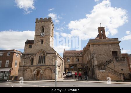 Bâtiments du centre-ville d'Abingdon, dans le Oxfordshire, Royaume-Uni Banque D'Images