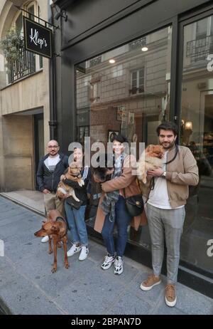 KLEP' S BOUTIQUE POUR CHIENS Banque D'Images