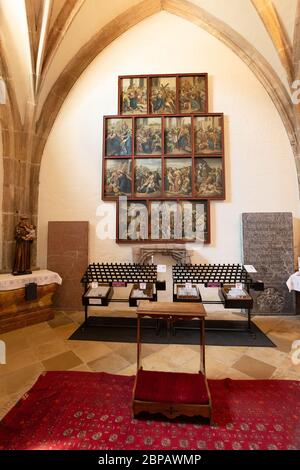 Vue intérieure de l'église historique de Perchtoldsdorf Banque D'Images
