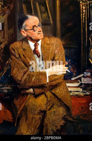 James Joyce. Portrait de l'écrivain irlandais James Joyce par Jacques-Emile Blanche, 1935 Banque D'Images