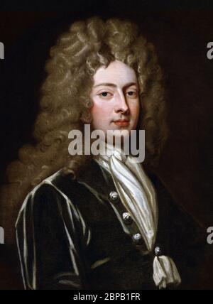 Le dramaturge et poète anglais William Congreve (1670–1729) de Sir Godfrey Kneller, huile sur toile, 1709 Banque D'Images