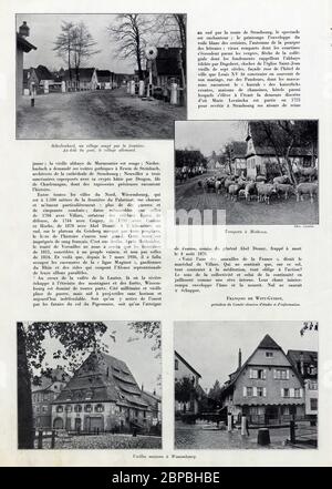 Visages du Bas-Rhin par François de Witt-Guizot. Président du comité alsacien d'études et d'infirmation. 1936 Banque D'Images