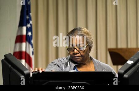 Élection municipale de Ferguson en 2015 à Ferguson Missouri, États-Unis Banque D'Images