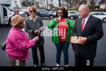 Élection municipale de Ferguson en 2015 à Ferguson Missouri, États-Unis Banque D'Images