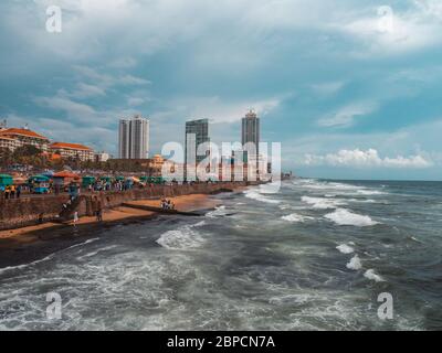 Colombo, Sri Lanka - 21 septembre 2018 : Panorama de Colombo. Colombo est la plus grande ville et ancienne capitale du Sri Lanka avec une population d'environ 1 M. Banque D'Images