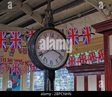 Grande-Bretagne - Back in Time, ELR, East Lancs Railway, East Lancashire Railway Bury station, Greater Manchester, Angleterre, Royaume-Uni Banque D'Images
