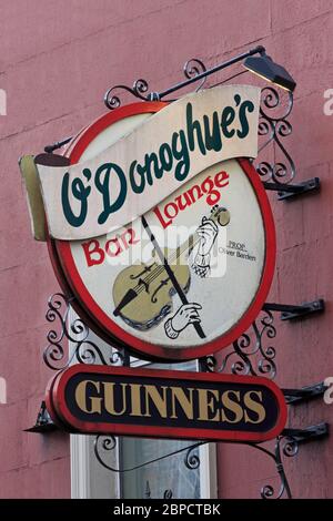 O'Donoghue's Pub, Merrion Row, Dublin City, Comté de Dublin, Irlande Banque D'Images