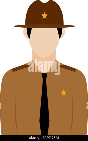 Icône park ranger Image Vectorielle Stock - Alamy