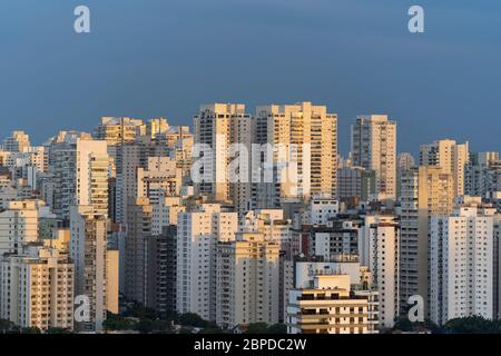 Vue panoramique sur la ville de Sao Paulo, Brésil. Banque D'Images