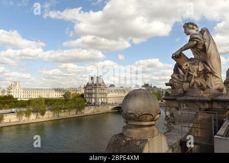 Paris paysage urbain. Panorama de Paris, France. Banque D'Images