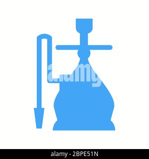 Magnifique icône Hookah Glyph Vector Illustration de Vecteur