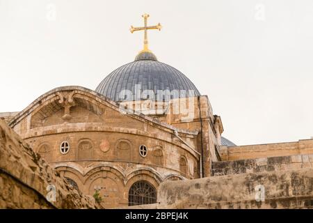 Grabeskirche, église du Saint Sépulcre, Jérusalem, Israël Banque D'Images