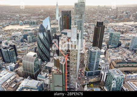 Quartier financier de la ville de Londres Banque D'Images