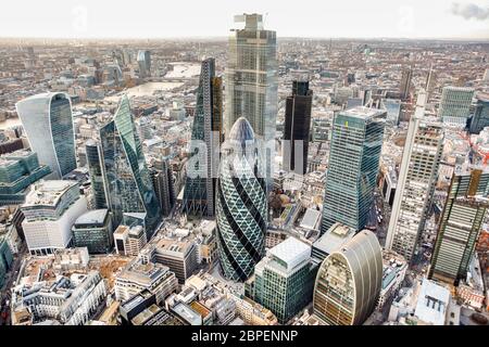 Quartier financier de la ville de Londres Banque D'Images