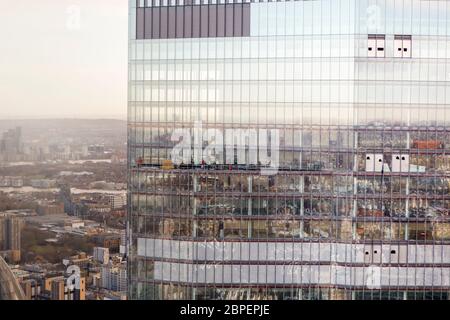 Vue aérienne de 22 Bishopsgate Banque D'Images