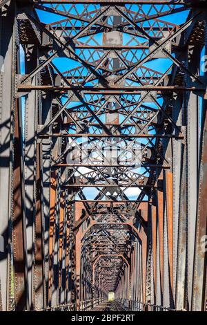 Pont du Grand Tronc de Prince George en Colombie-Britannique Banque D'Images