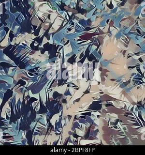 La peinture abstraite. Coups de pinceau. Motif gouttes de peinture Banque D'Images