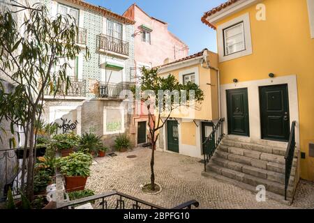 Beau et unique d'Alfama à Lisbonne, Portugal Banque D'Images