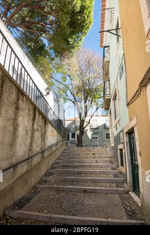 Beau et unique d'Alfama à Lisbonne, Portugal Banque D'Images