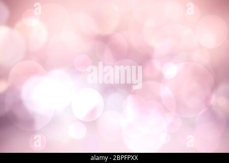 Illustration rose abstraite. Texture de fond bokeh rose clair abstraite avec cercles de couleur claire et douce. Un superbe modèle pour votre conception. Banque D'Images