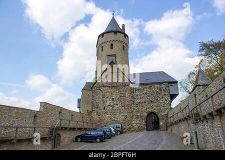 Château Altena à Sauerland, Rhénanie du Nord-Westphalie, Allemagne Banque D'Images