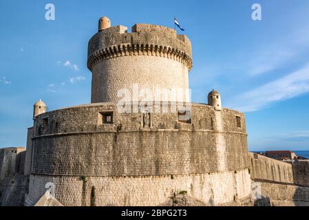 Minceta Fort sur la célèbre ville de Dubrovnik, Croatie Banque D'Images