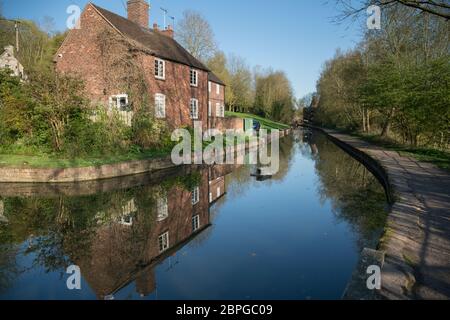 Détails architecturaux dans et autour de Coalport dans la gorge d'Ironbridge, Shropshire, Angleterre, Royaume-Uni Banque D'Images