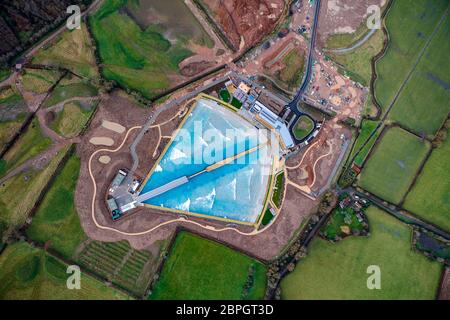 Vue aérienne de la vague à Bristol Banque D'Images