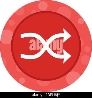 Magnifique icône de vecteur glyphe aléatoire Illustration de Vecteur