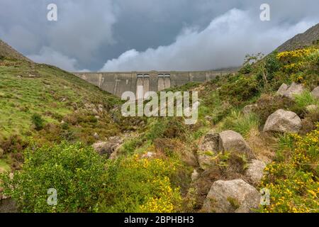 Barrage Ben Cromm près de Kilkeel dans le comté en bas de l'Irlande du Nord Banque D'Images