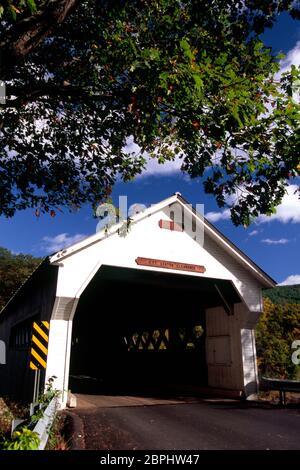 Dummerston Pont couvert (1872), Windham Comté, New York Banque D'Images