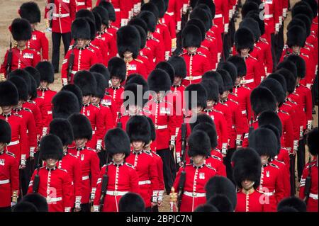 The 2018 Colonels Review in Horse Guards Parade le 2 juin 2018, une semaine avant Trooping the Color, Londres, Royaume-Uni Banque D'Images