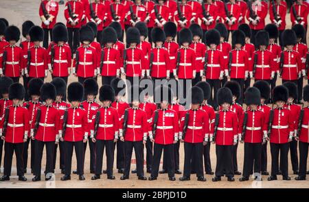 The 2018 Colonels Review in Horse Guards Parade le 2 juin 2018, une semaine avant Trooping the Color, Londres, Royaume-Uni Banque D'Images