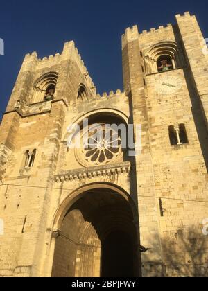 Cathédrale de la ville de Lisbonne au Portugal Banque D'Images