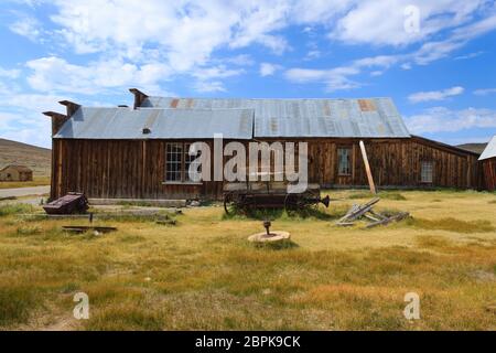 Vue de Bodie Ghost Town, California USA. Vieille mine abandonnée Banque D'Images