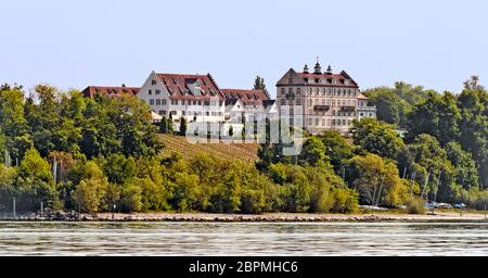 palais Kirchberg au lac de Constance vu du lac, Allemagne Banque D'Images