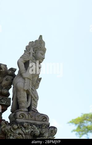Dans Pura Taman Ayun Statue - temple hindou près de Mengwi Bali Indonésie Banque D'Images